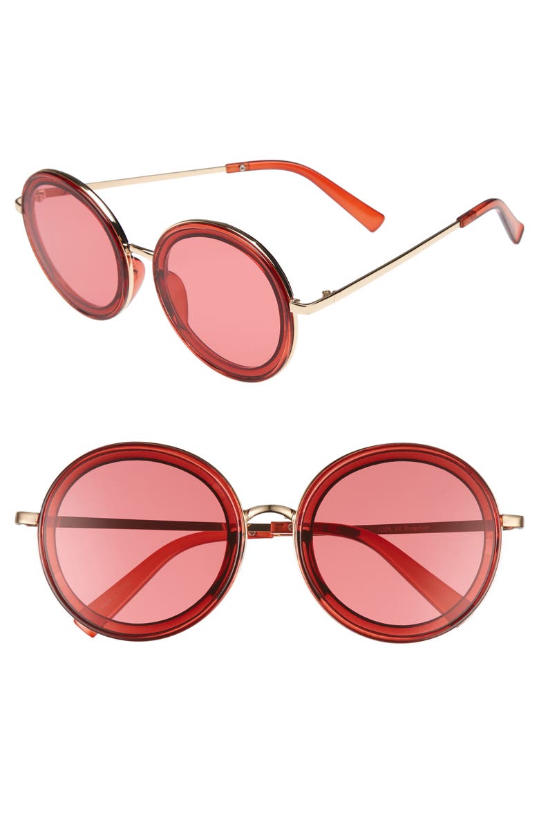 BP. 59mm Round Sunglasses, Main, color, 