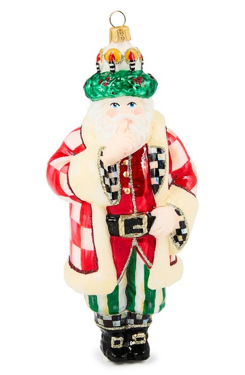 Check it Out Santa Lucia Glass Ornament