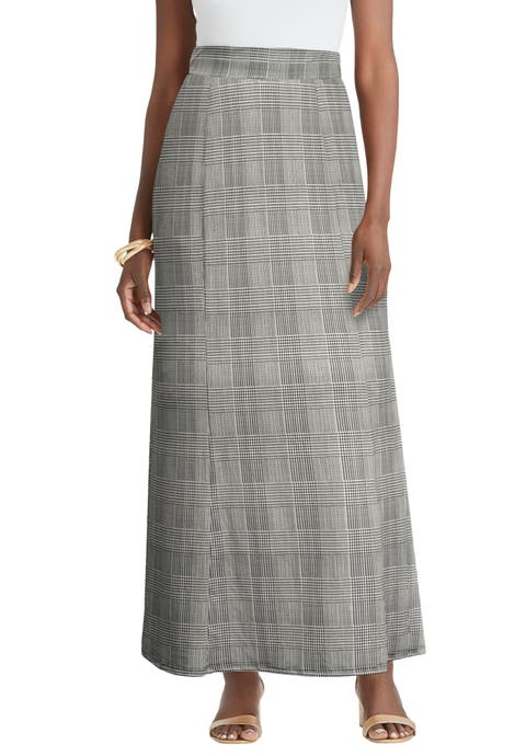 Stretch Knit Maxi Skirt (Plus)