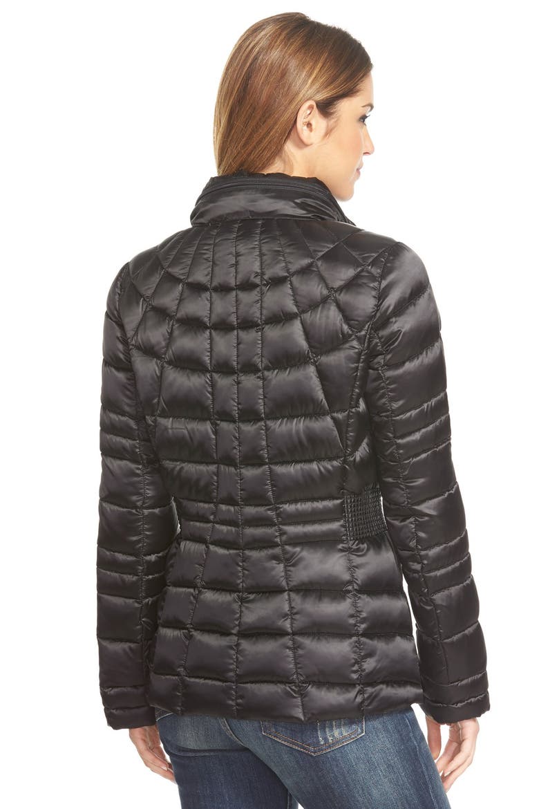 Packable Down & PrimaLoft® Fill Hooded Jacket, Alternate, color, BLACK