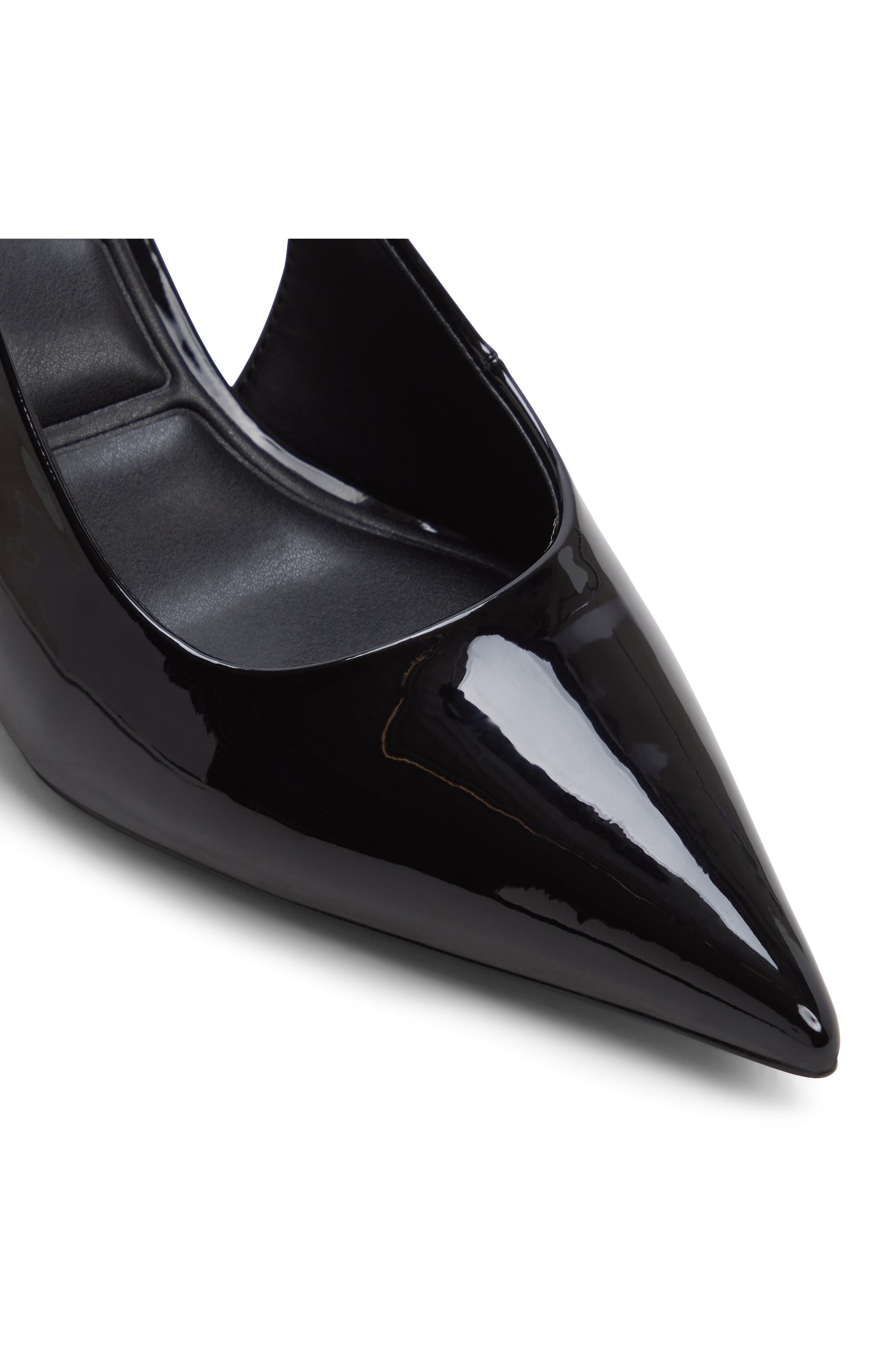 Jannette Slingback Pointed Toe Pump, Alternate, color, BLACK