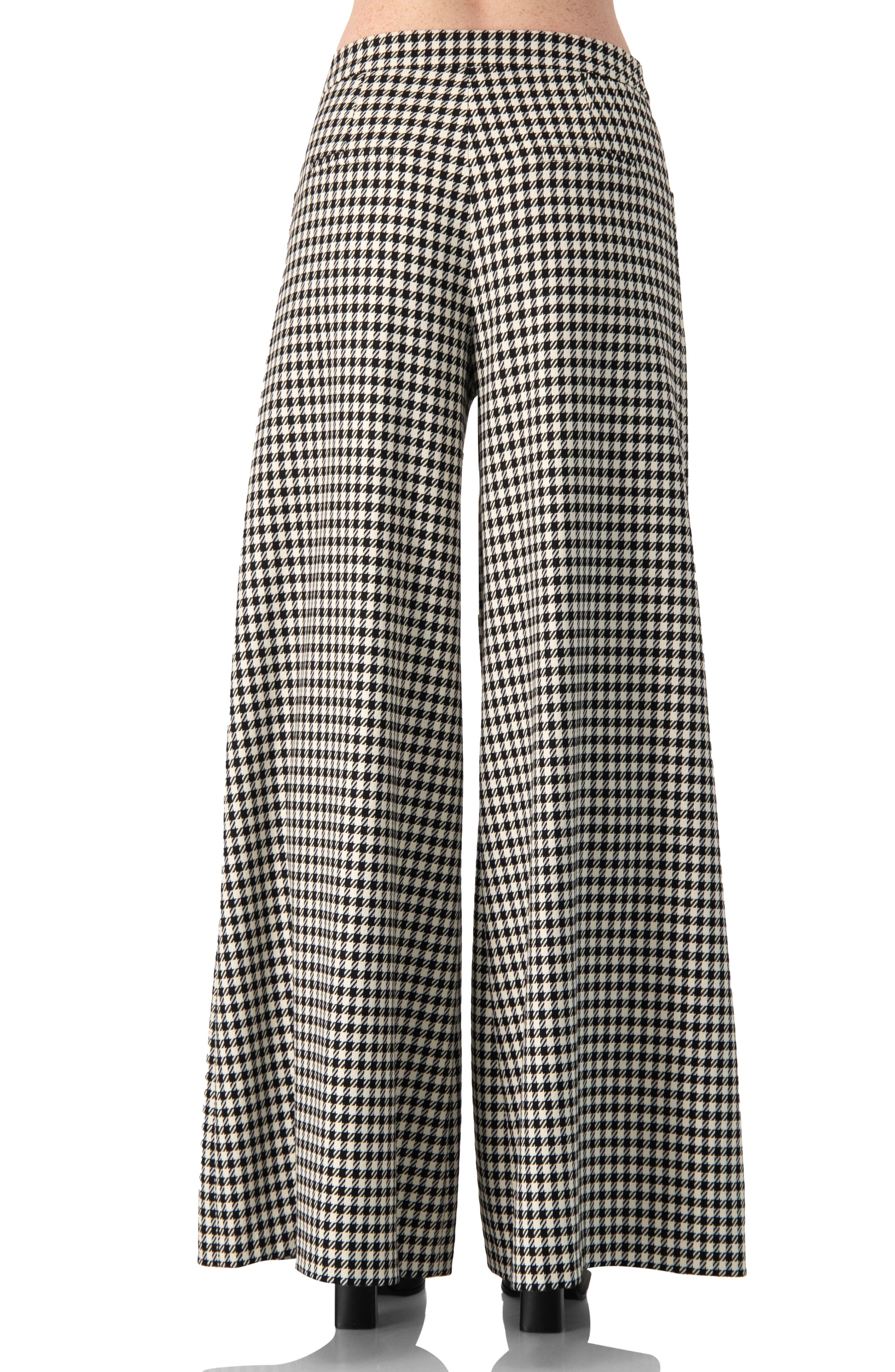 Wide-Leg Houndstooth Pants - image 2