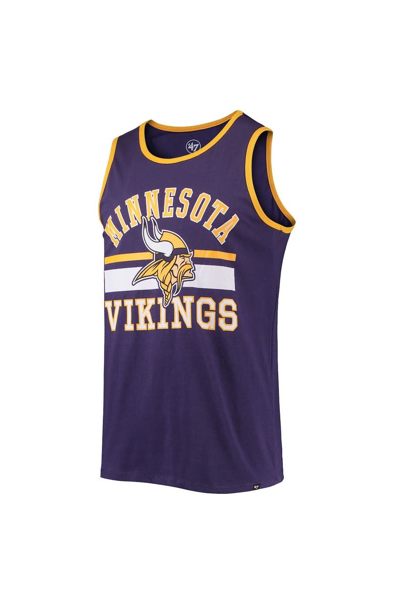 '47 Men's '47 Purple Minnesota Vikings Edge Super Rival Tank Top, Alternate, color, 