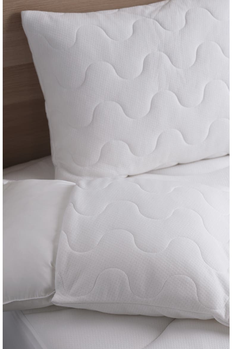 Climaknit CoolMax® Pillow Protector, Alternate, color, WHITE