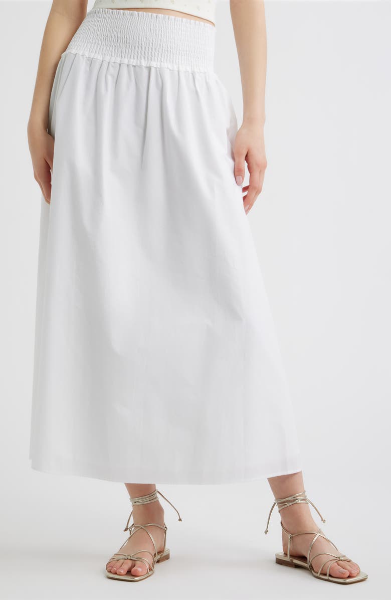 Hill House Home The Delphine Nap<sup>®</sup> Midi Skirt, Main, color, White