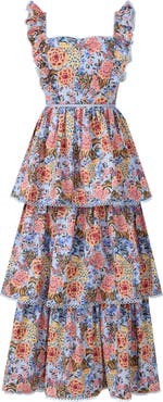 Marlo Kids Iliana Cotton Frill Maxi Dress