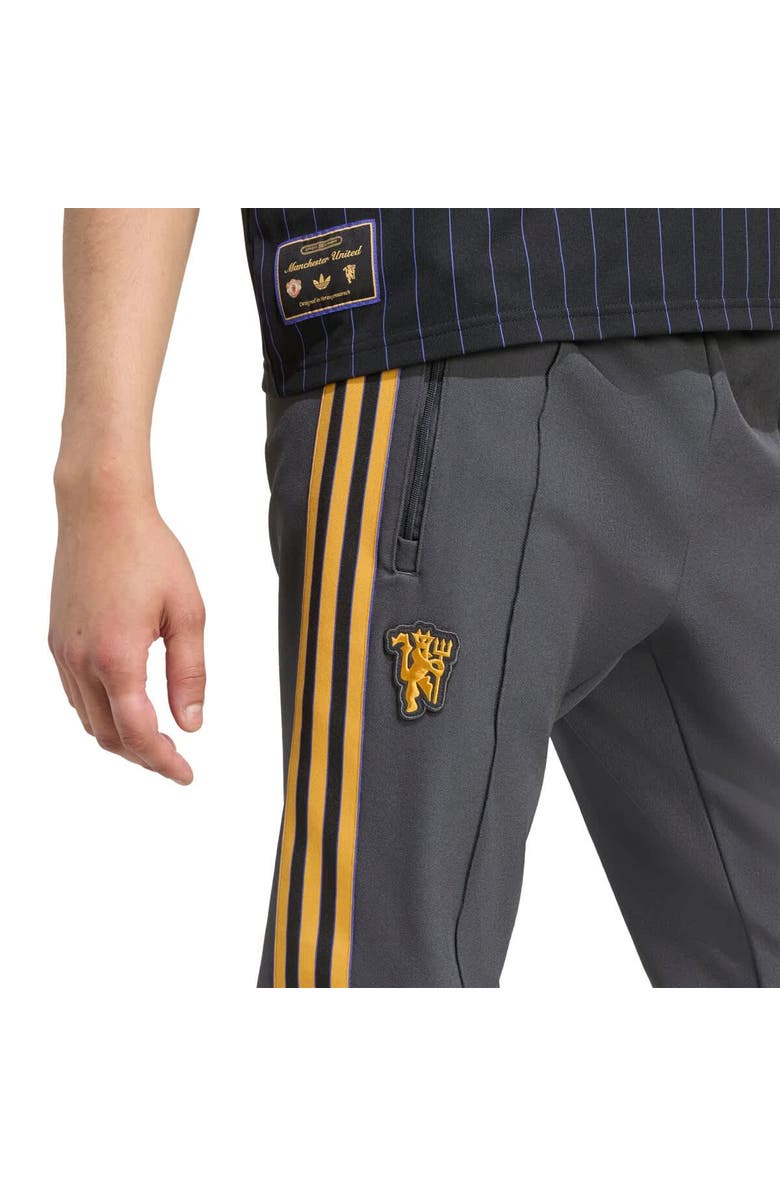 adidas Men's adidas Charcoal Manchester United Lifestyler Track Pants, Alternate, color, Charcoal