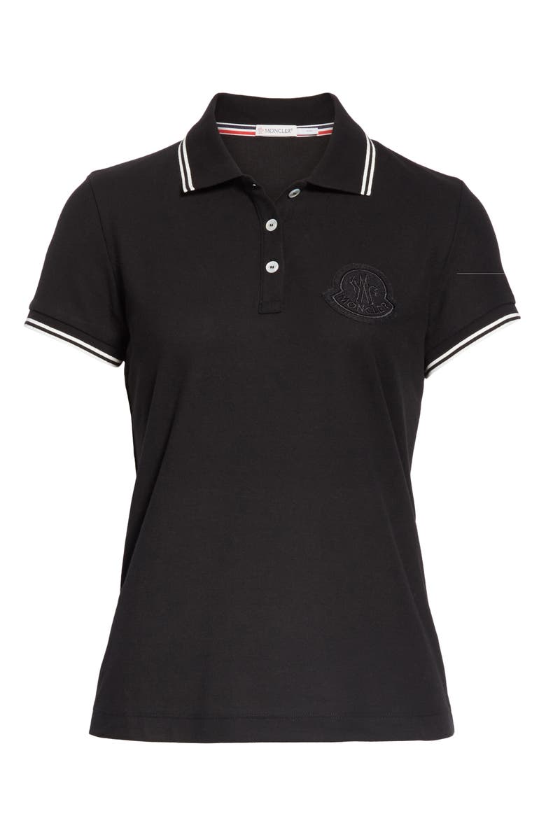 Moncler Piqué Cotton Polo, Alternate, color,