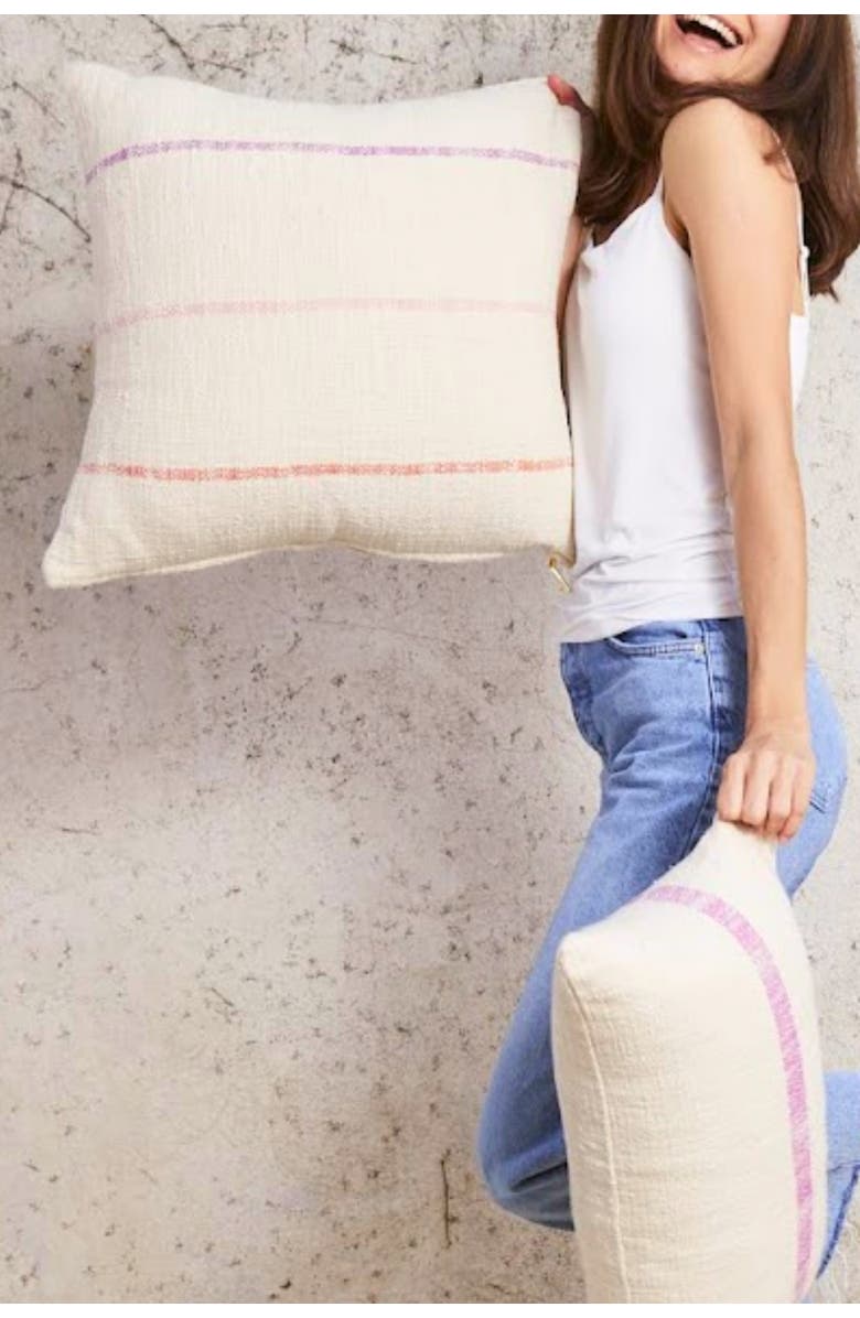 Pillowpia Jolie Pillow Cover, Alternate, color, Petunia