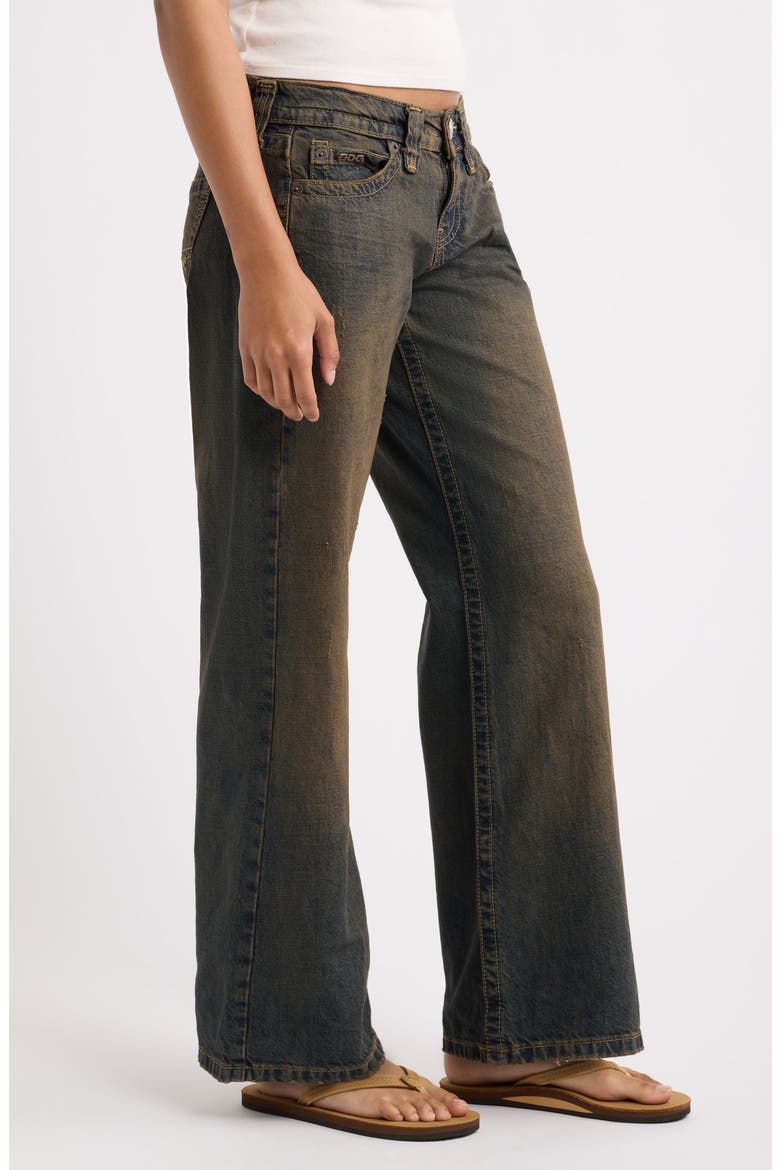 Kayla Relaxed Straight Leg Jeans, Alternate, color, BROWN DUSK