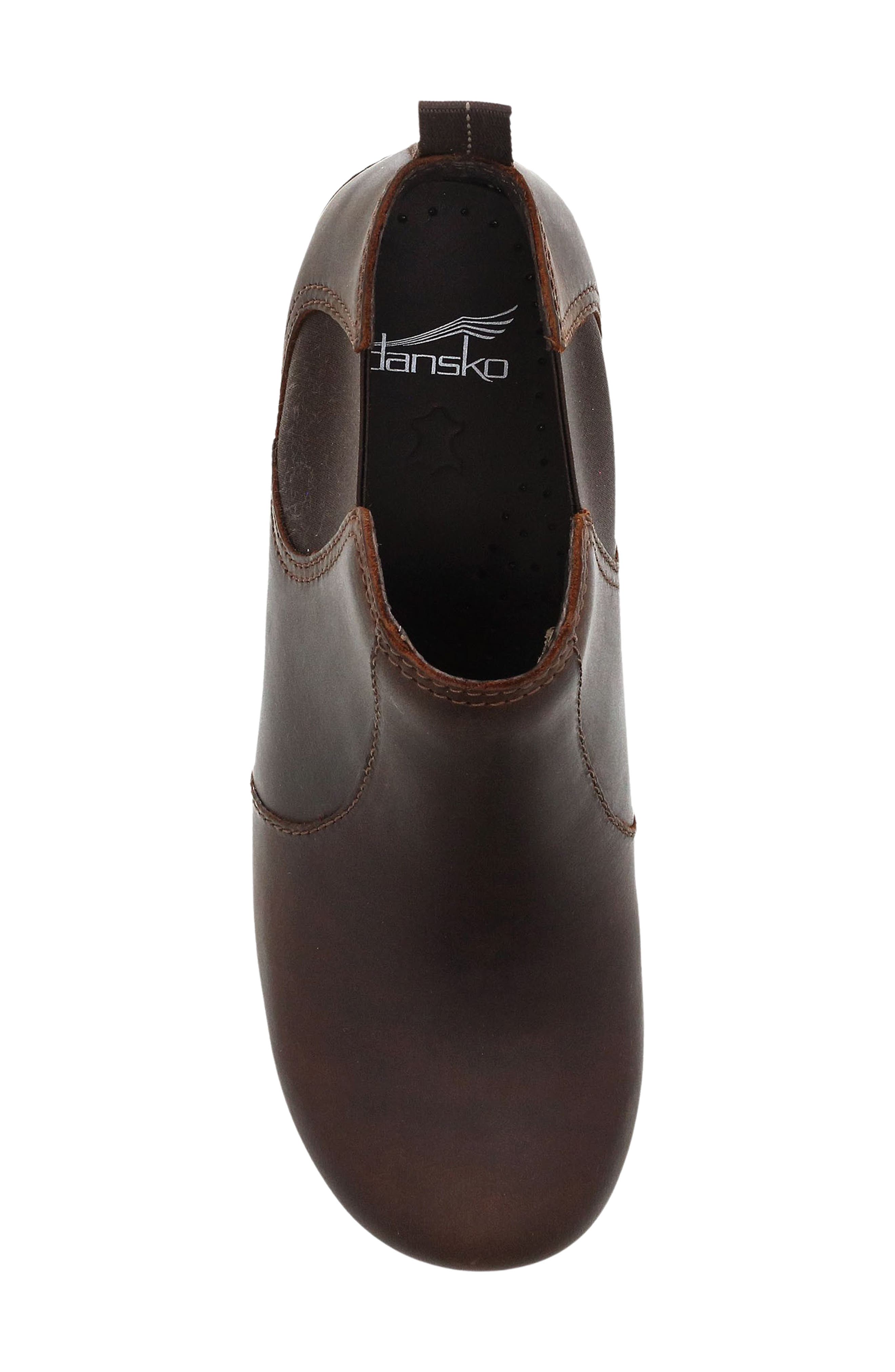 Dansko Frankie Chelsea Bootie, Alternate, color, Antique Brown Oiled