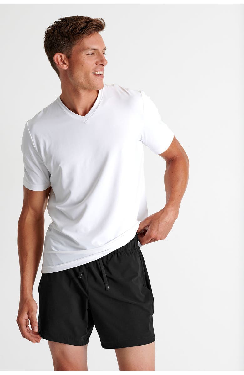 SHAN Classic fit stretch swim trunks, Alternate, color, 