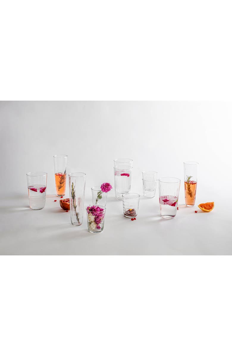 The Collective Flutes Set of 6, Alternate, color, Clear
