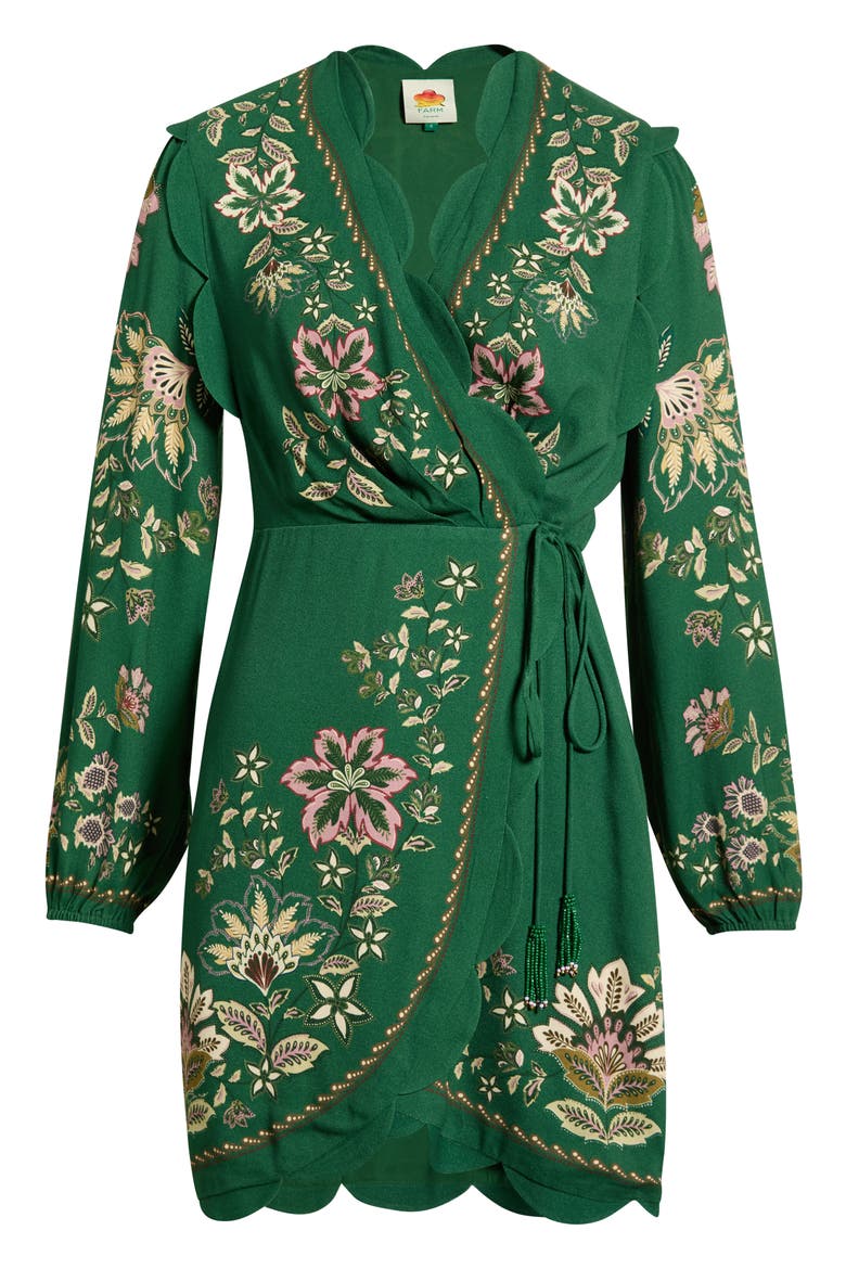 Garden Delight Long Sleeve Wrap Dress, Alternate, color, GARDEN DELIGHT DARK