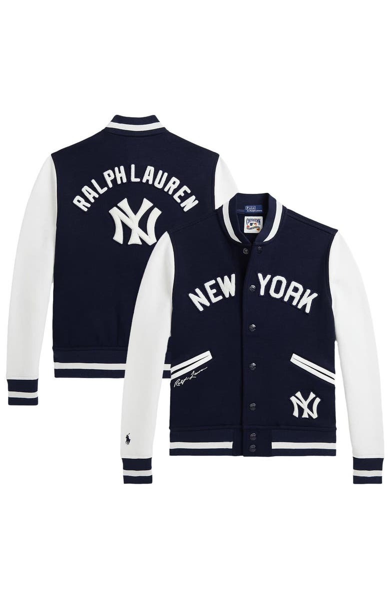 Polo Ralph Lauren Youth Polo Ralph Lauren Navy Yankees Fleece Jacket, Alternate, color,