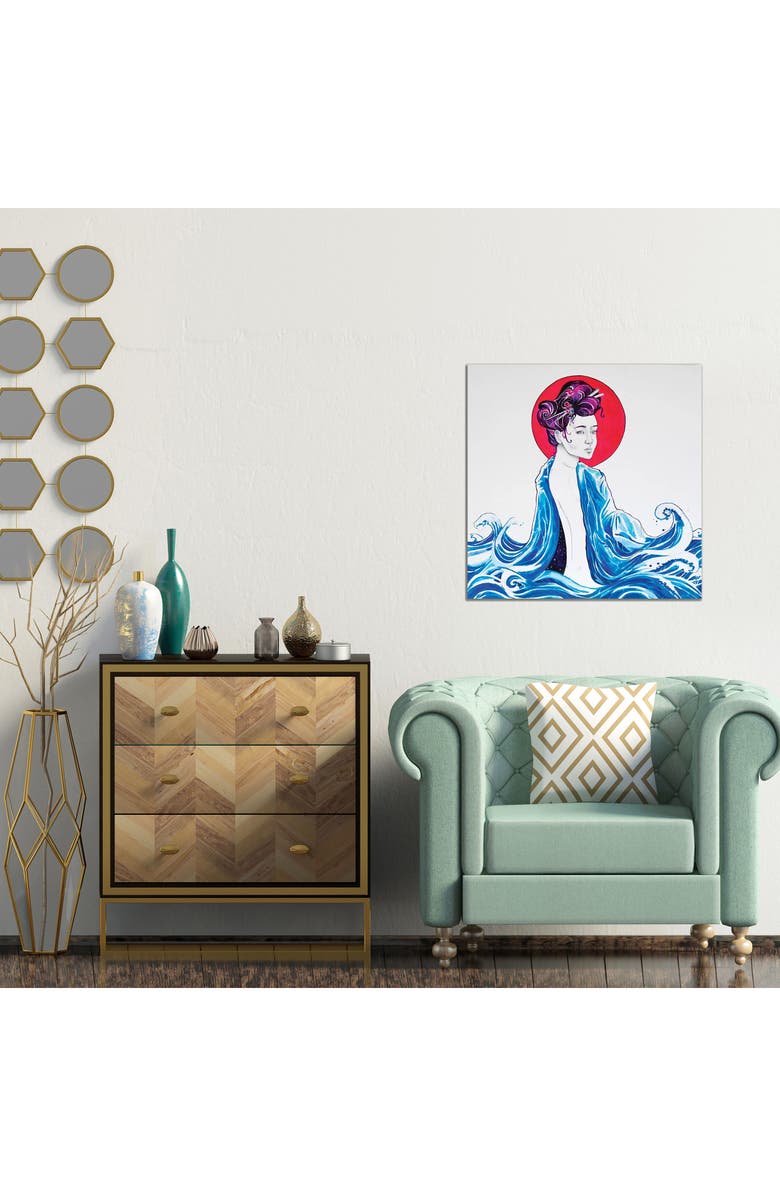 iCanvas Yume Art Print by Marc Allante, 12"x12", Alternate, color, Blue