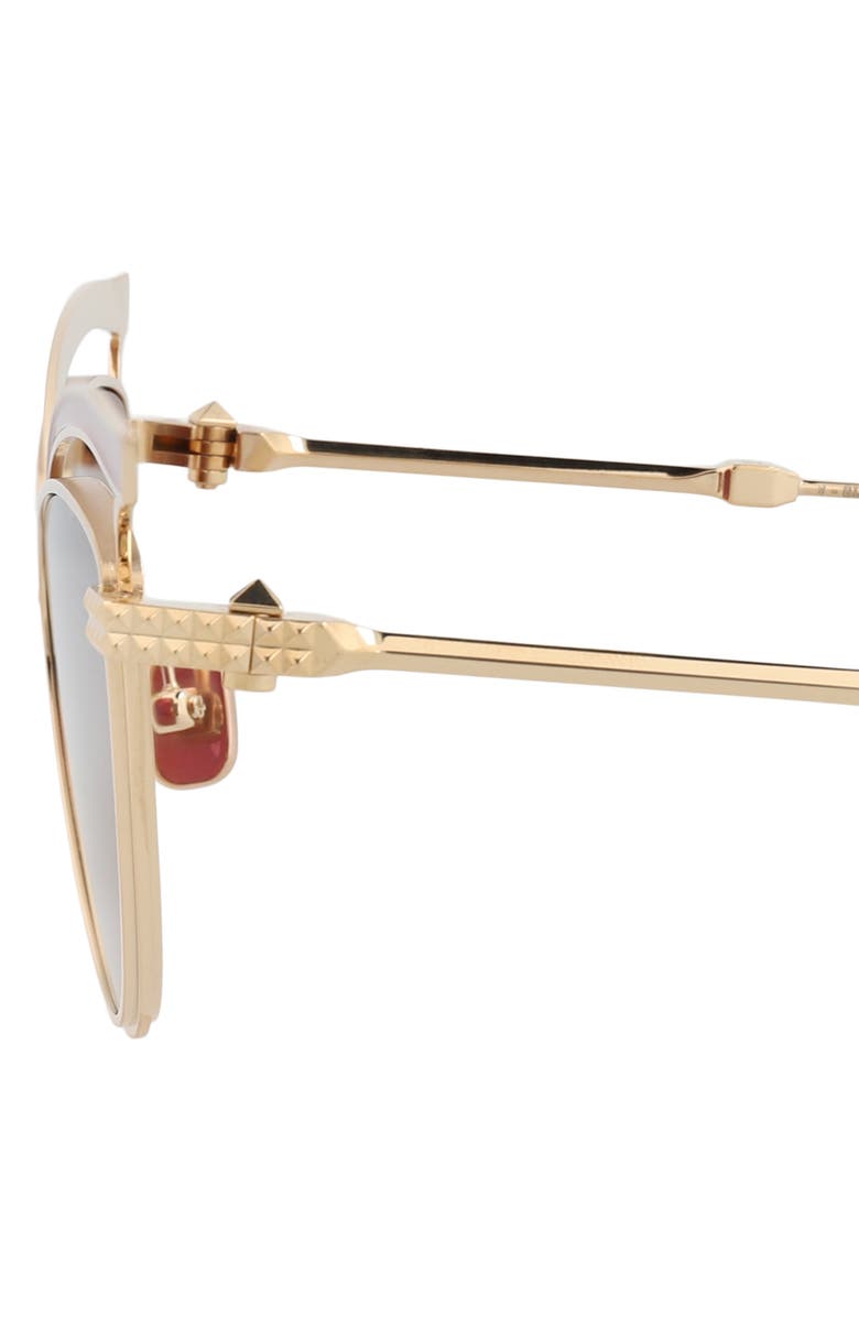 Valentino 55mm Cat Eye Sunglasses, Alternate, color, Gold Gold Rose