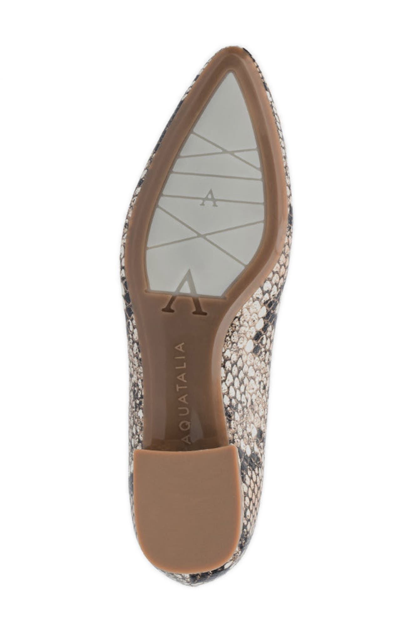 Aquatalia Penina WeatherproofFlat, Alternate, color, Natural Embossed