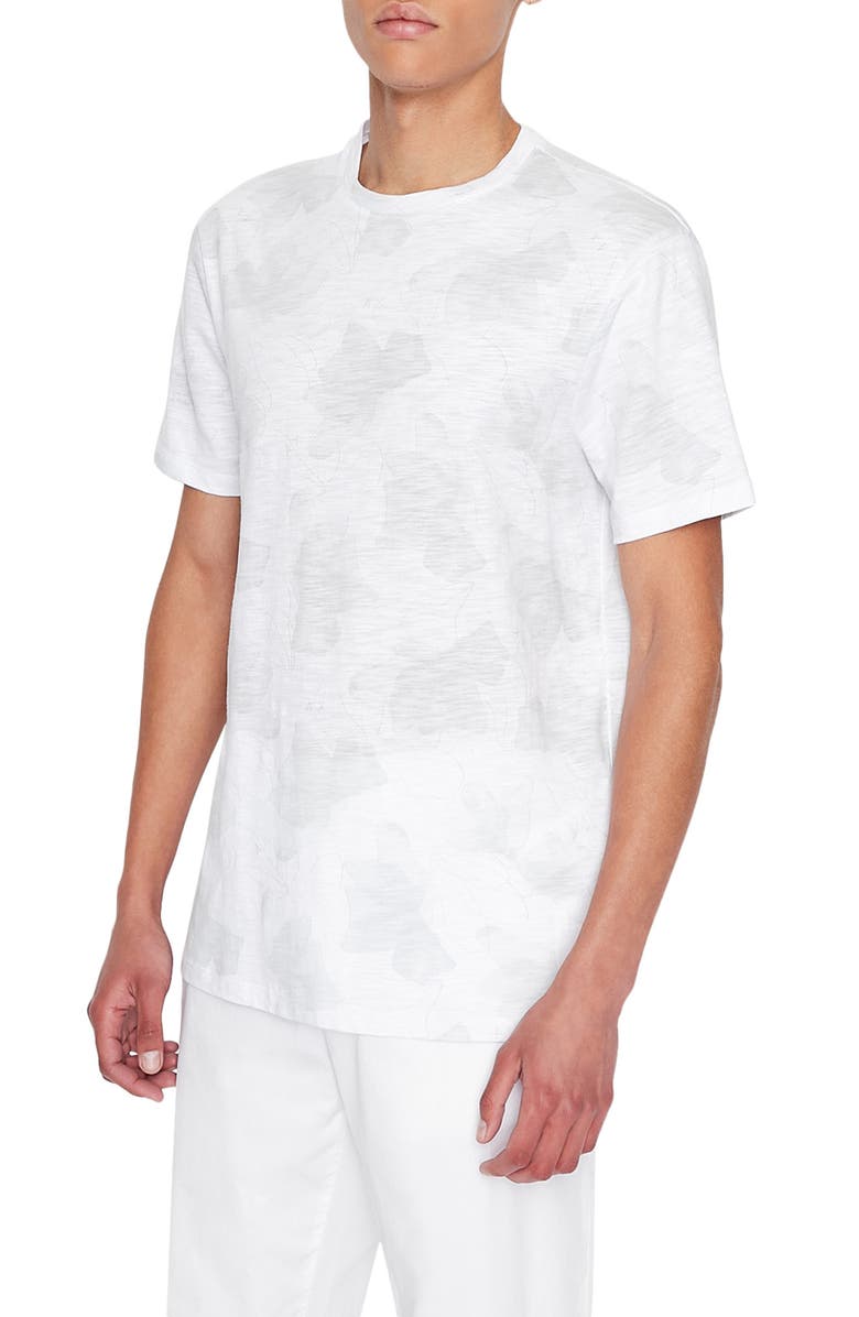 Armani Exchange Floral Cotton Graphic Tee, Main, color, 
