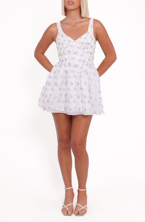 Arianne Floral Sleeveless Fit & Flare Minidress