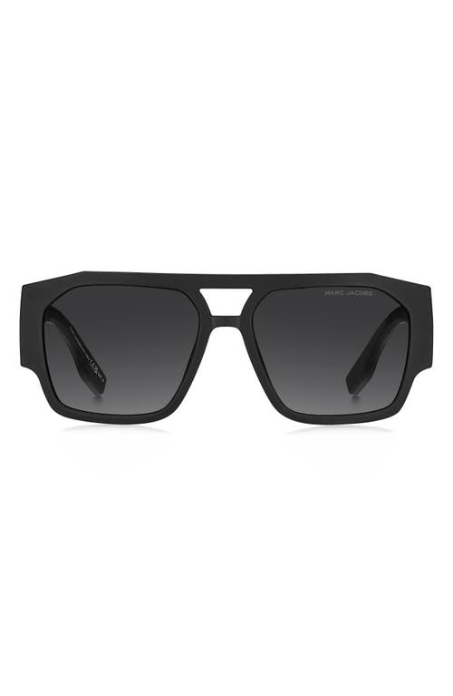 Marc Jacobs 55mm Navigator Sunglasses In Black