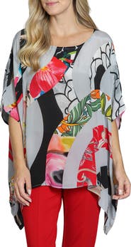 APNY Print Cupro Blend Caftan Top