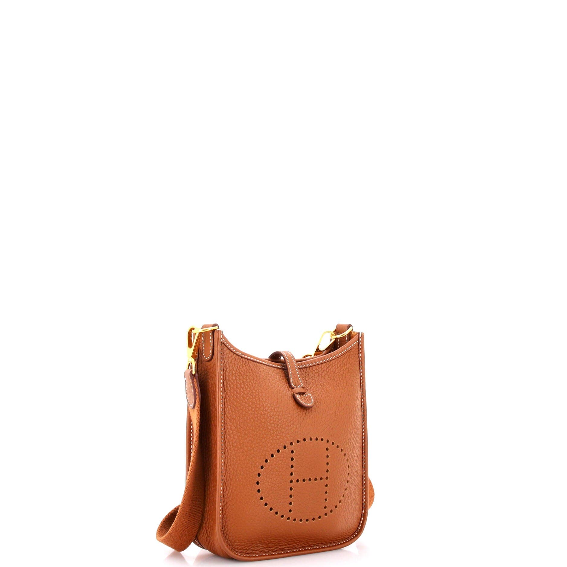 Pre-Owned Hermes Evelyne Bag Gen III Clemence TPM, Alternate, color, Gold