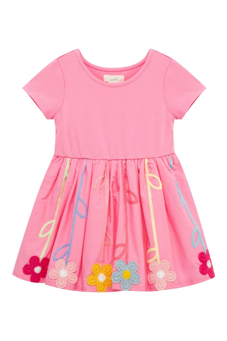 Flower Vines Fit & Flare Dress, Main, color, LILAC