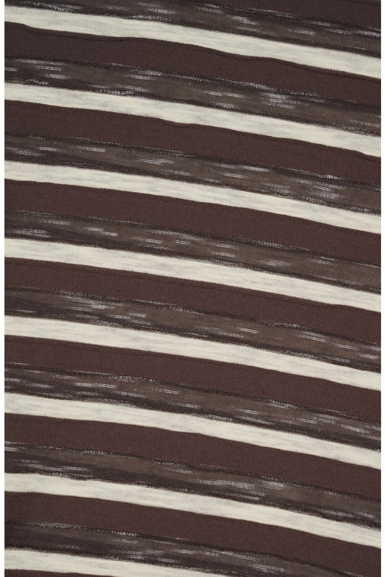 Casey Stripe T-Shirt, Alternate, color, COFFEE