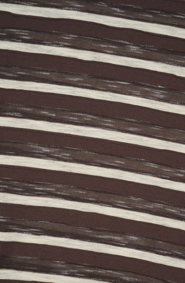 Brain Dead Casey Stripe T-Shirt, Alternate, color, Coffee