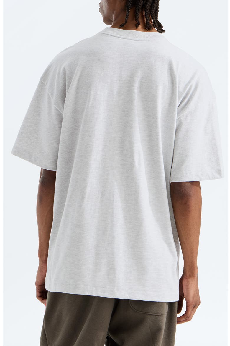 Box Logo Cotton T-Shirt, Alternate, color, TNF CLASSIC GREY HEATHER