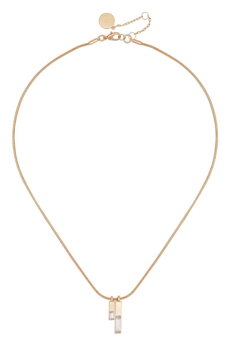 Pendant Necklace, Main, color, GOLD TONE