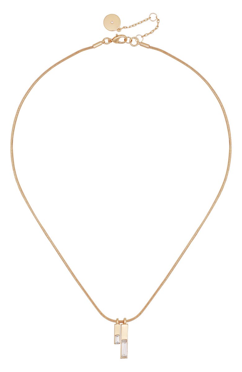 Vince Camuto Pendant Necklace, Main, color, Gold Tone