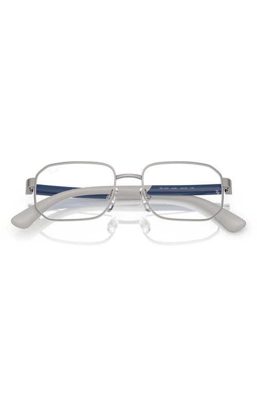 Shop Ray Ban Ray-ban Kids' 48mm Irregular Optical Glasses In Gunmetal