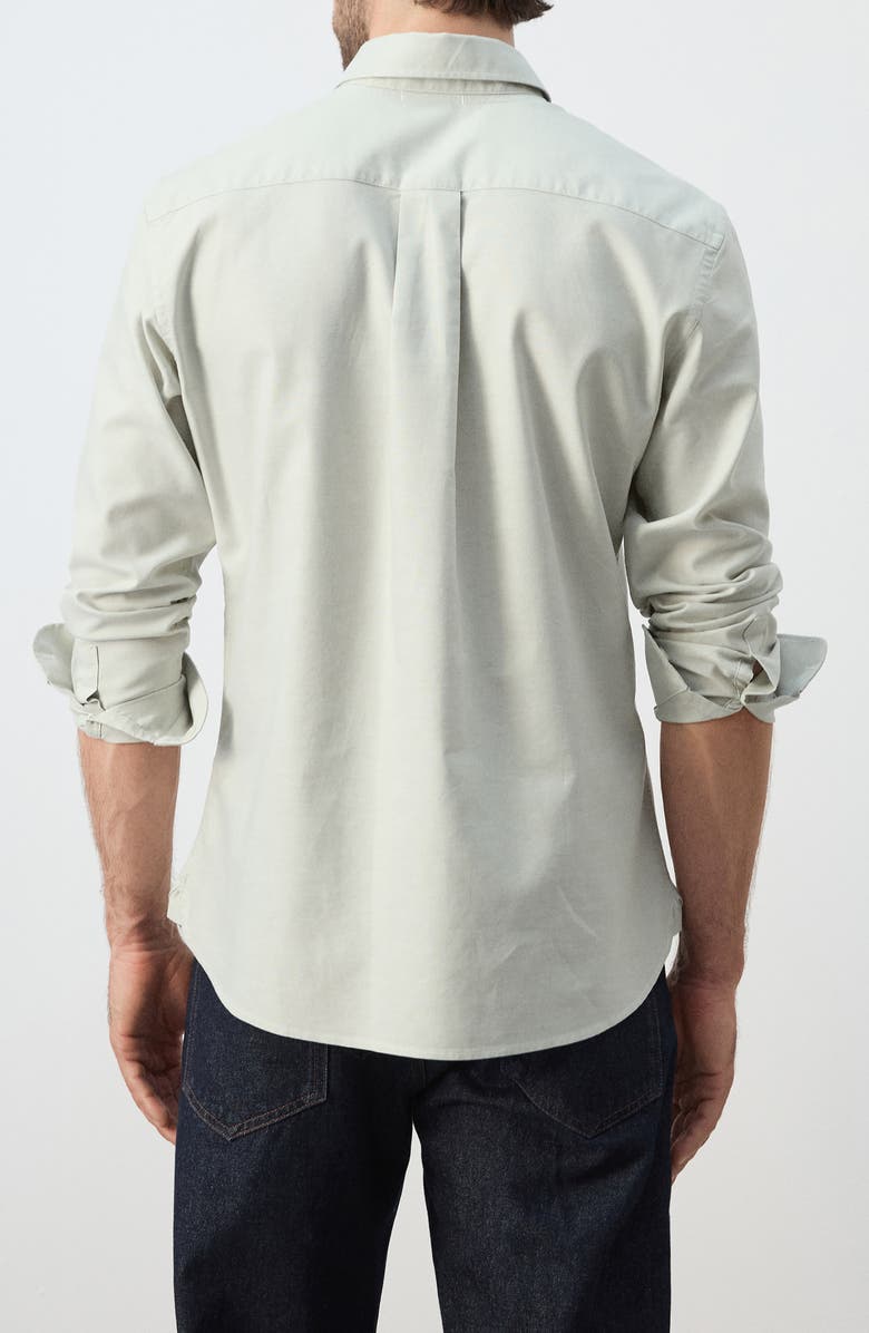 MANGO Regular Fit Oxford Button-Down Shirt, Alternate, color, Pastel Green