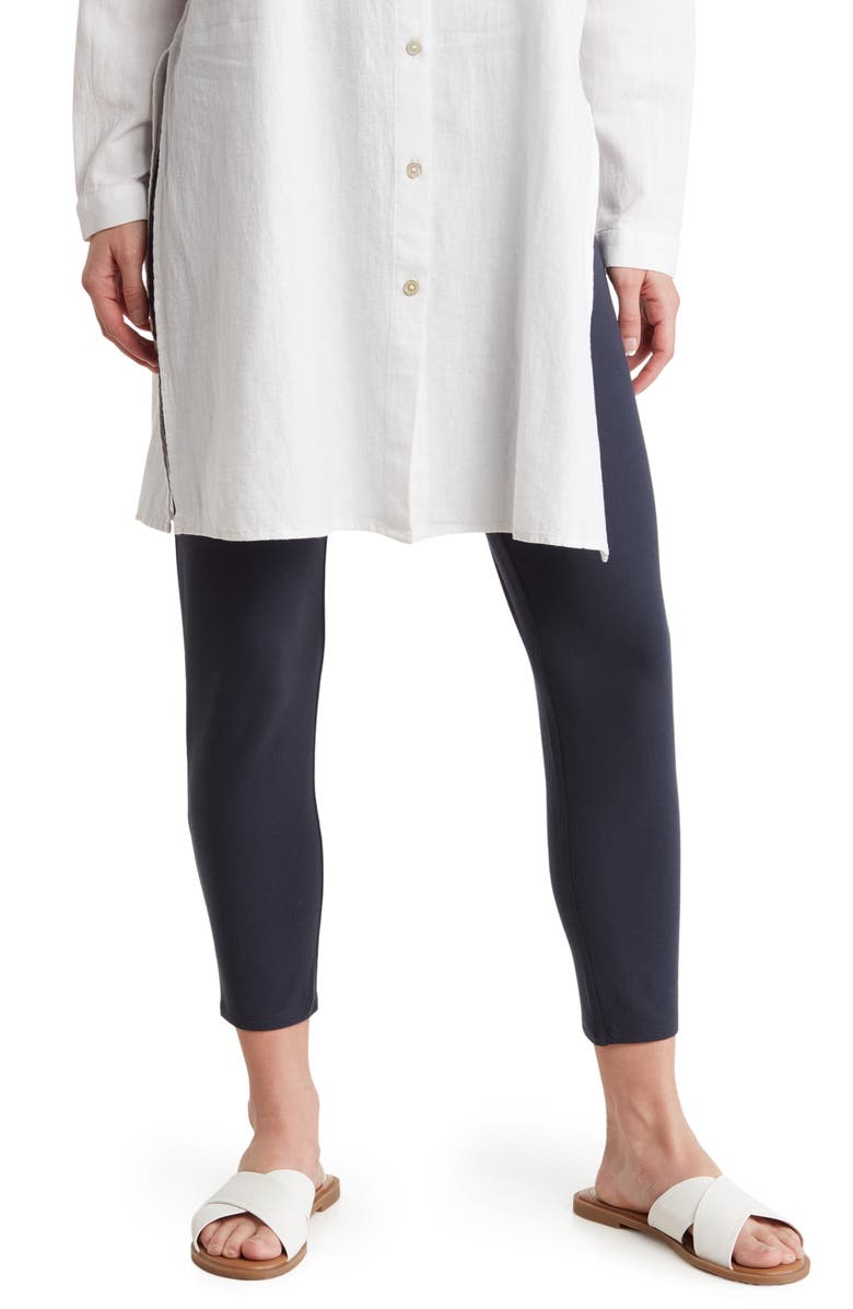 Eileen Fisher High Waist Crop Leggings, Main, color, Dpadr
