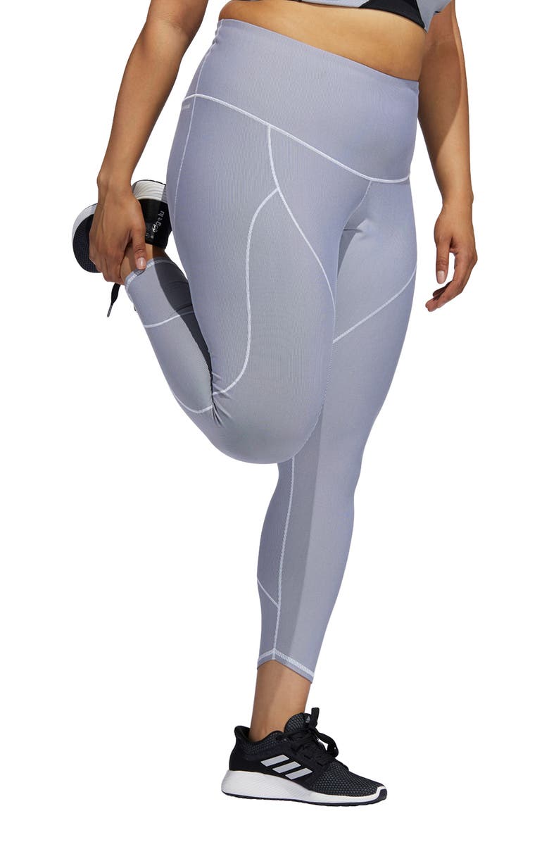 adidas High Waist 7/8 Leggings, Alternate, color, 
