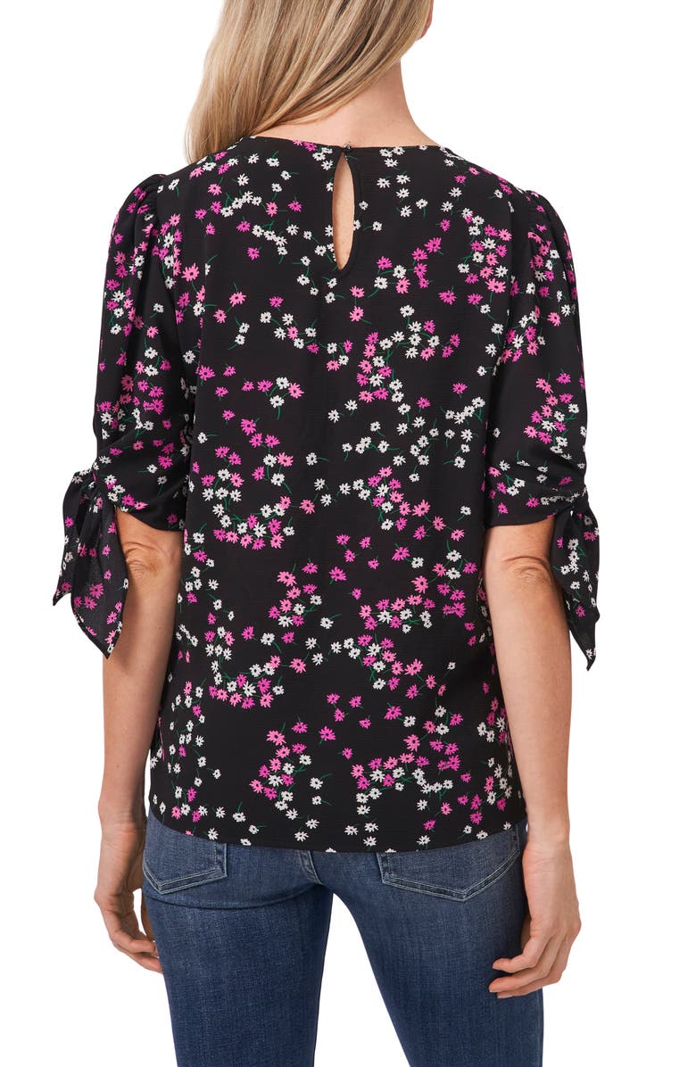 CeCe Short Sleeve Print Blouse, Alternate, color,