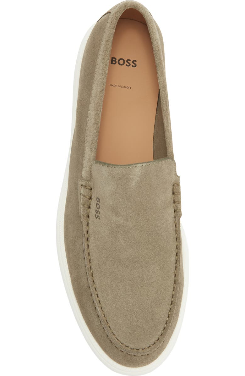 BOSS Sienne Moc Toe Loafer, Alternate, color, Open Green