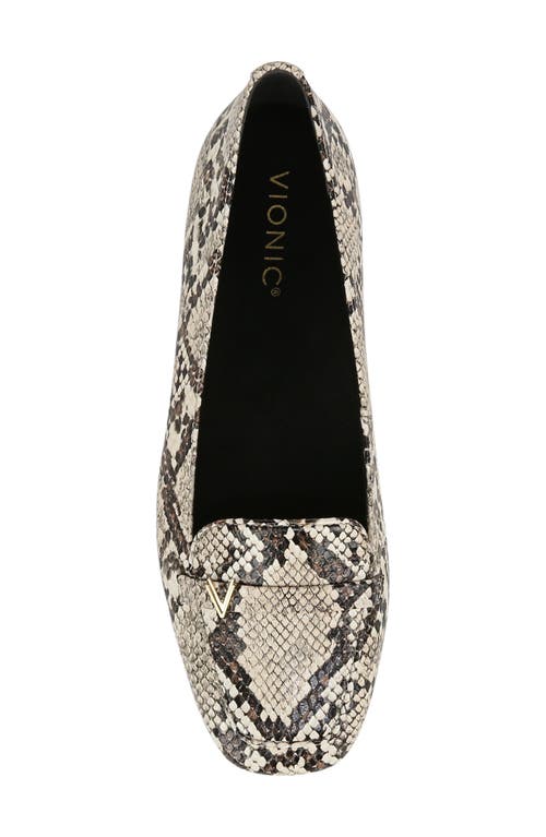 Vionic Hayes Square Toe Loafer In Ivory Multi