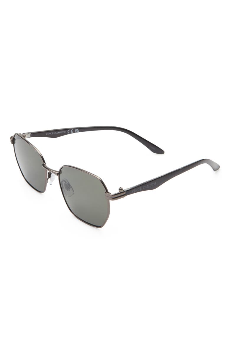 Vince Camuto Gradient Oval Sunglasses, Alternate, color, Gunmetal