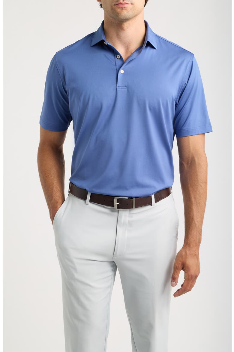 Solid Summer Comfort Performance Jersey Golf Polo, Main, color, BALI BLUE