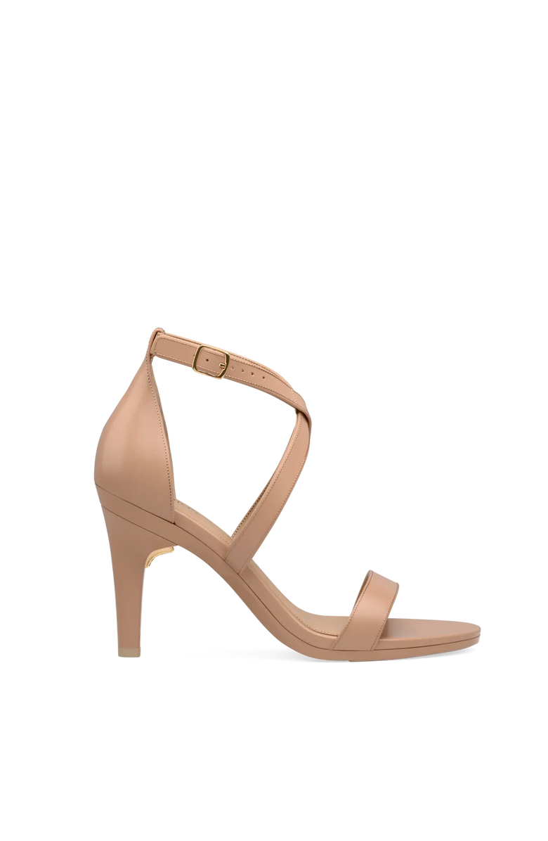Pashion Footwear The Sandal 4" Stiletto Convertible Heel, Alternate, color, Latte Leather