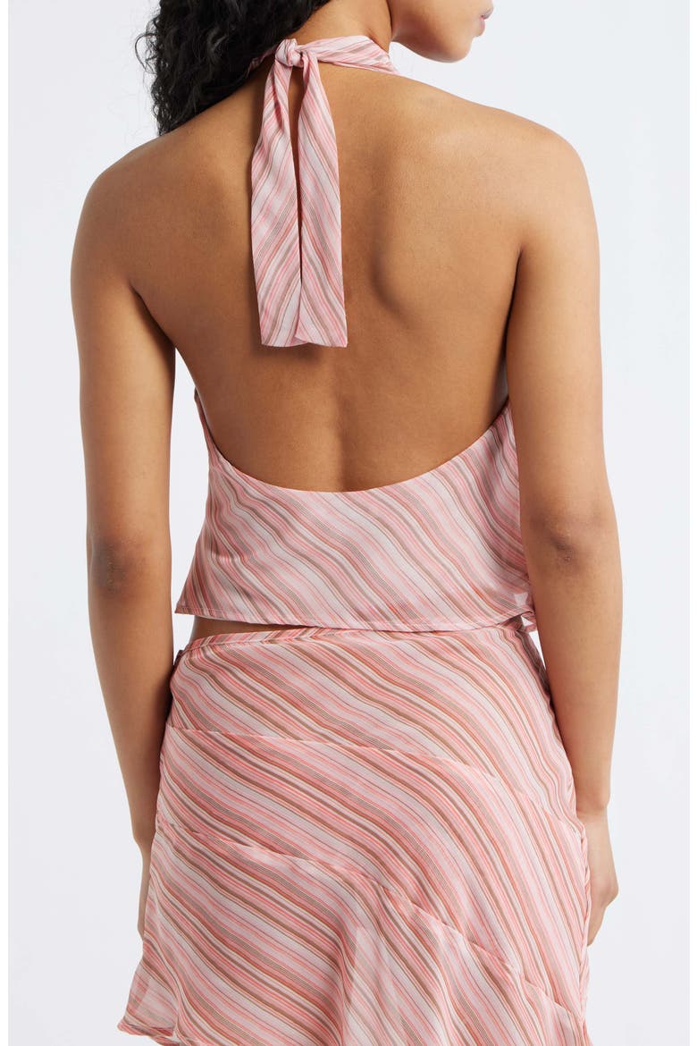 Piper Halter Top, Alternate, color, PINK STRIPE