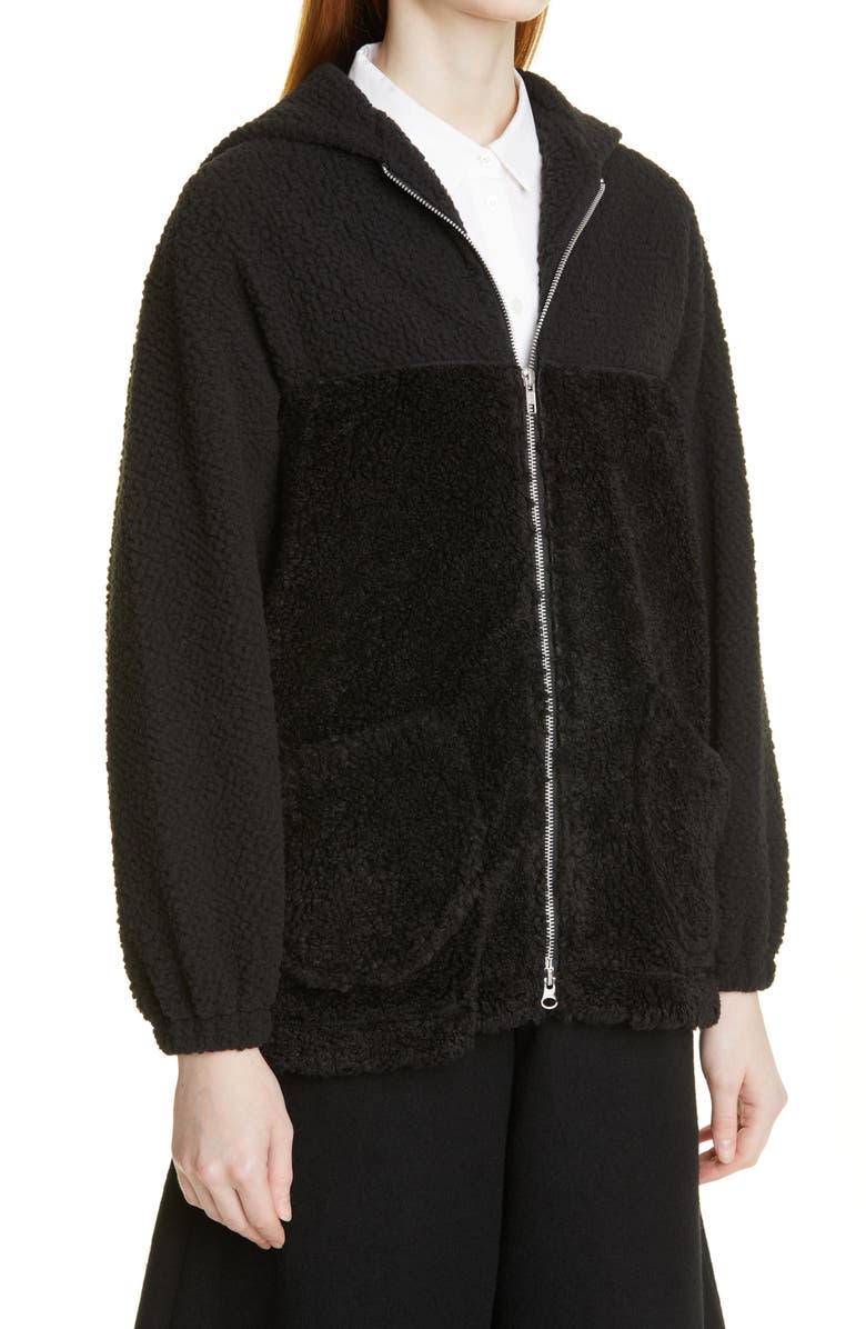 Tao Comme des Garçons Fleece Hooded Jacket, Alternate, color,