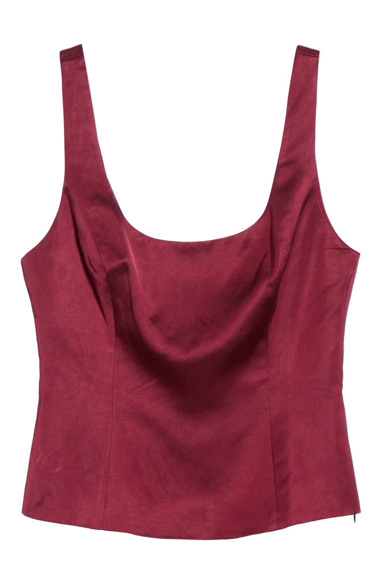 Hetty Scoop Neck Top, Main, color, DEEP RED