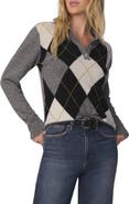Joe's Argyle Cashmere Polo Sweater