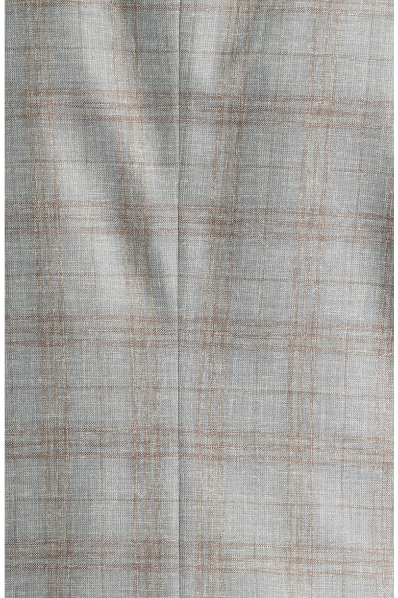 Flynn Classic Fit Light Grey Plaid Wool Blend Sport Coat, Alternate, color, GREY