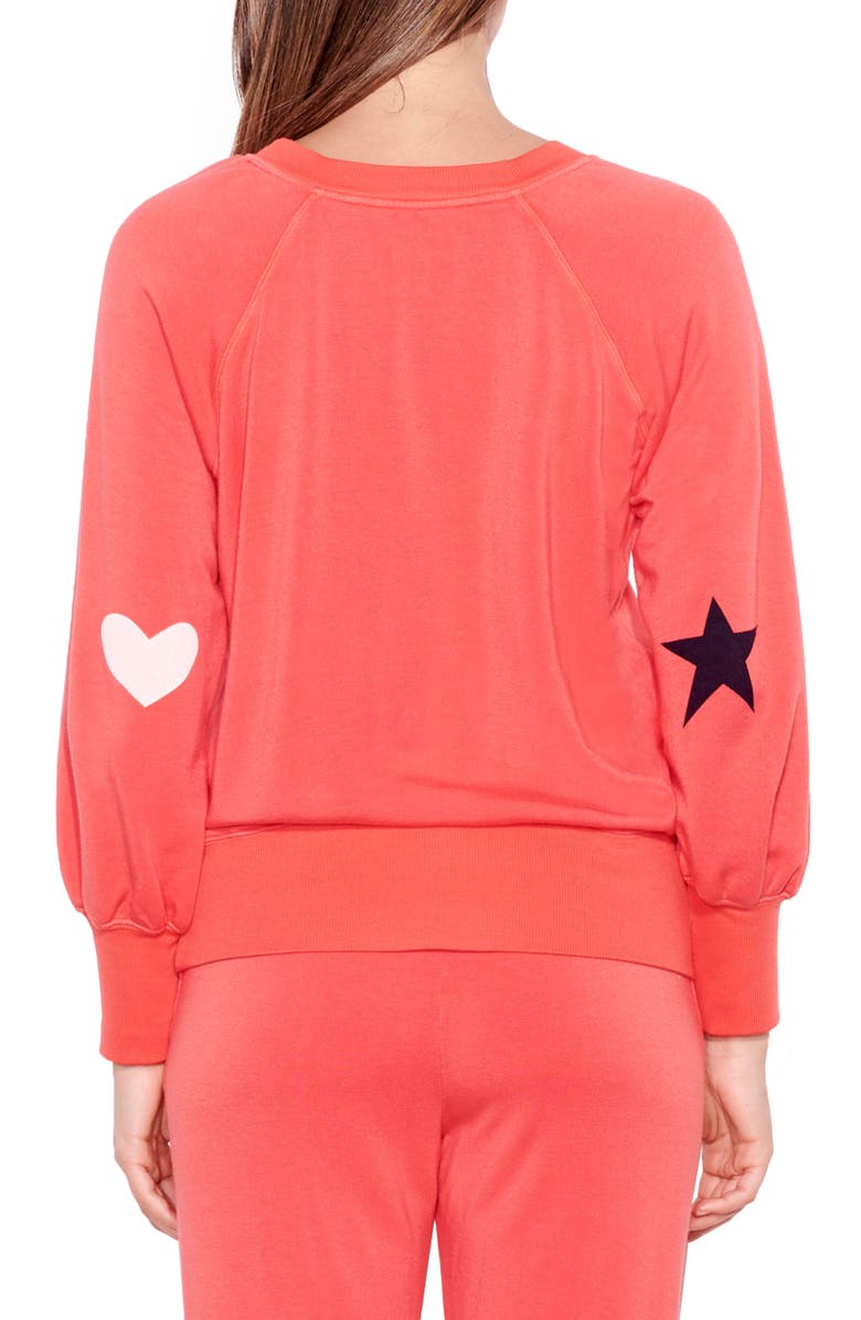 Sundry Puff Sleeve Sweatshirt, Alternate, color,