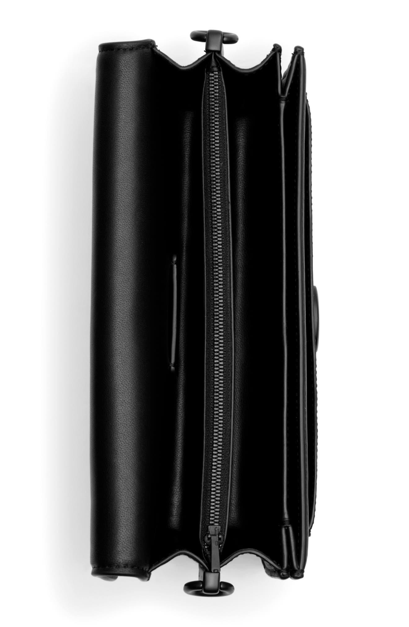 COACH Tabby 26 Black Collection Leather Shoulder Bag, Alternate, color, 